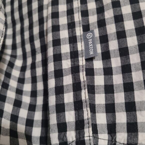 PAXTON MEN'S CU BUFFS LOGO BUTTON UP GINGHAM LS SHIRT SIZE L COLORADO UNIVERSITY - Picture 7 of 7